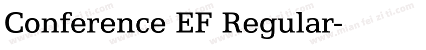 Conference EF Regular字体转换